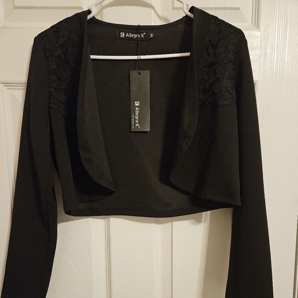 Solid Black Longsleeve Coverup